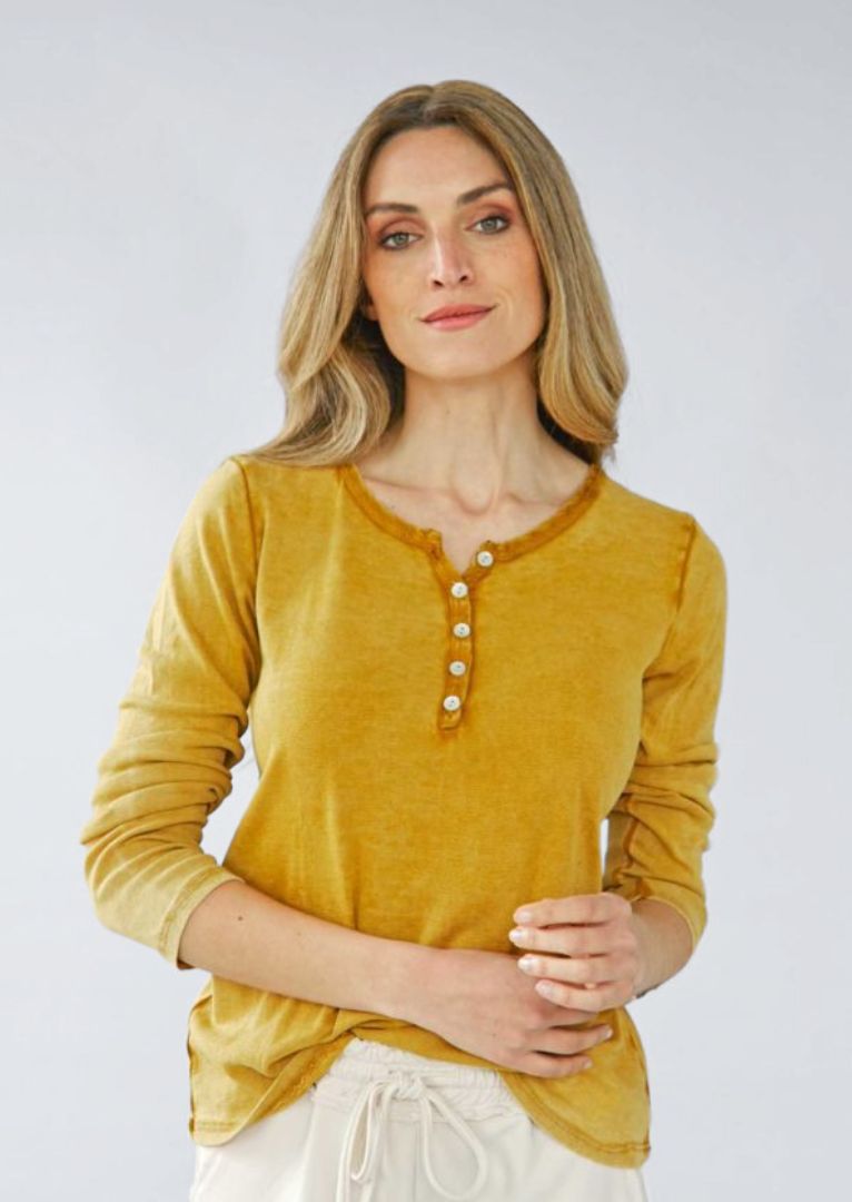 9005LG Elliot Long Sleeve Cotton Top