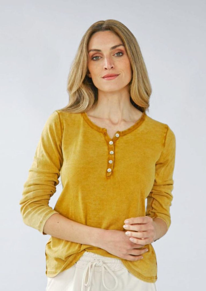 9005LG Elliot Long Sleeve Cotton Top