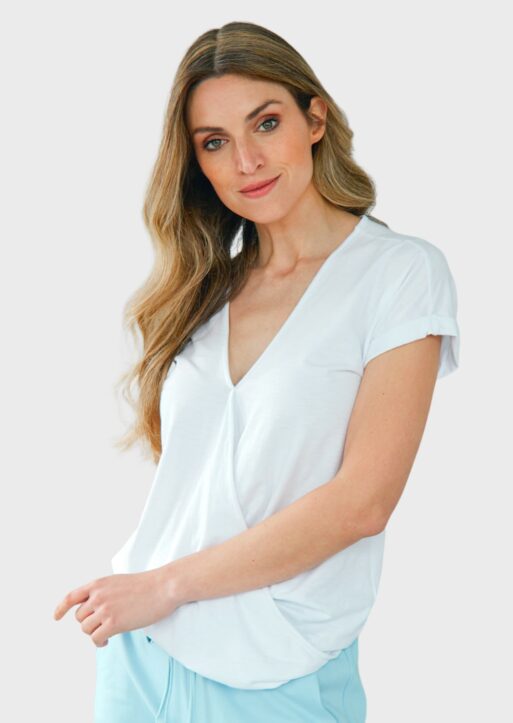 ZF075 Amina Slub Pima Cotton Top