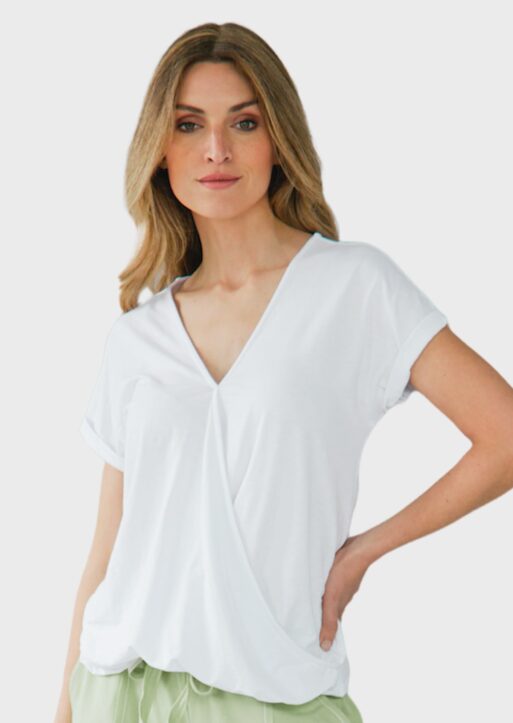 ZF075 Amina Slub Pima Cotton Top