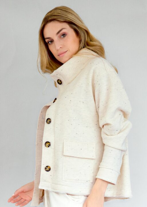 ZF023 Milan Heather Cotton Jacket