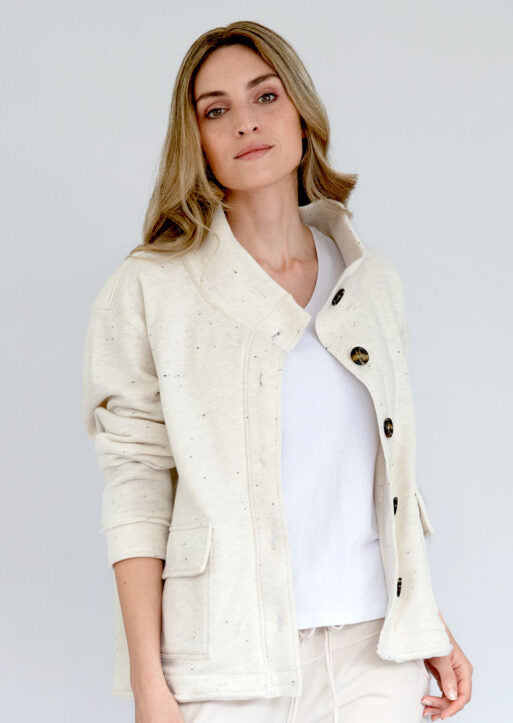 ZF023 Milan Heather Cotton Jacket