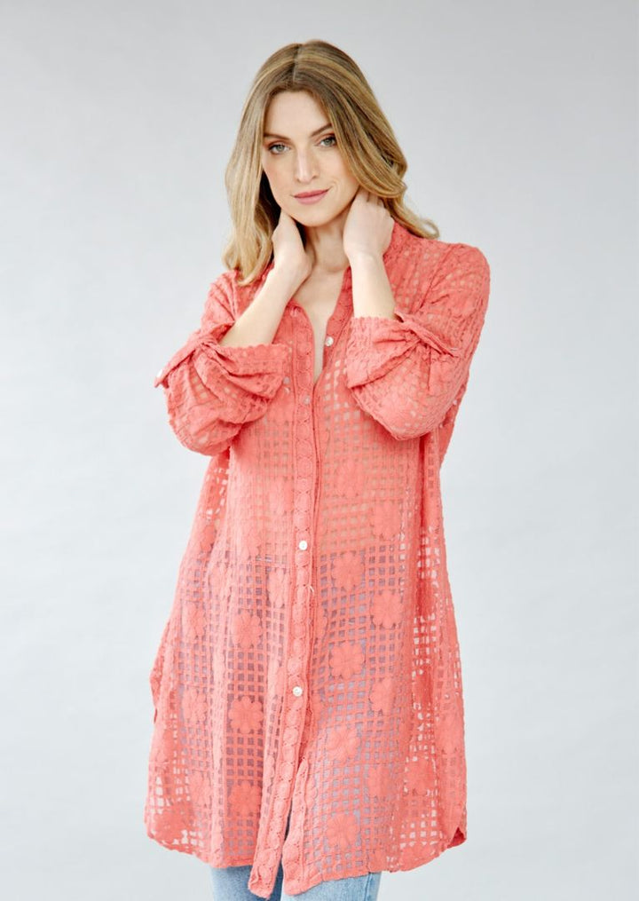 N8070 Alessa Lace Duster