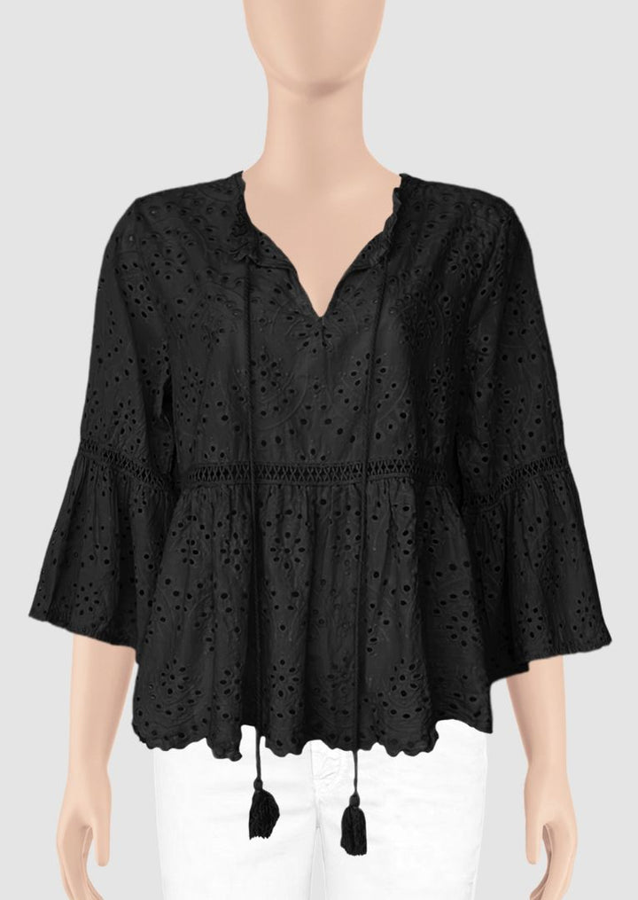 N8315 Vera Eyelet Cotton Top
