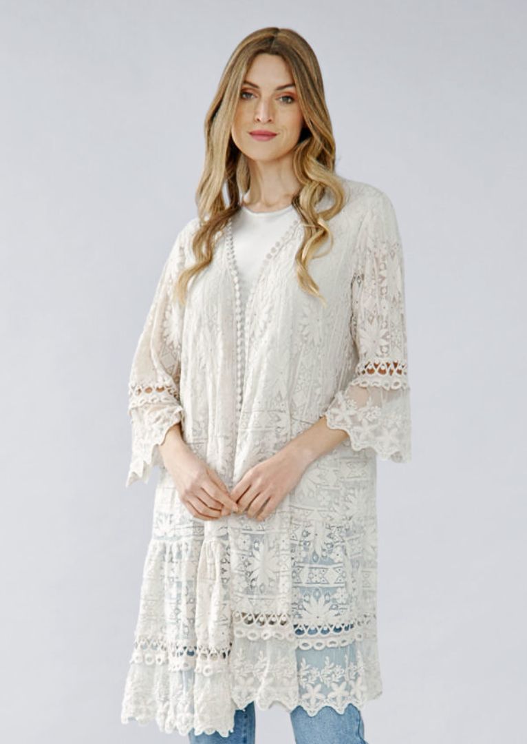 N9182 Zaida Lace Cardigan