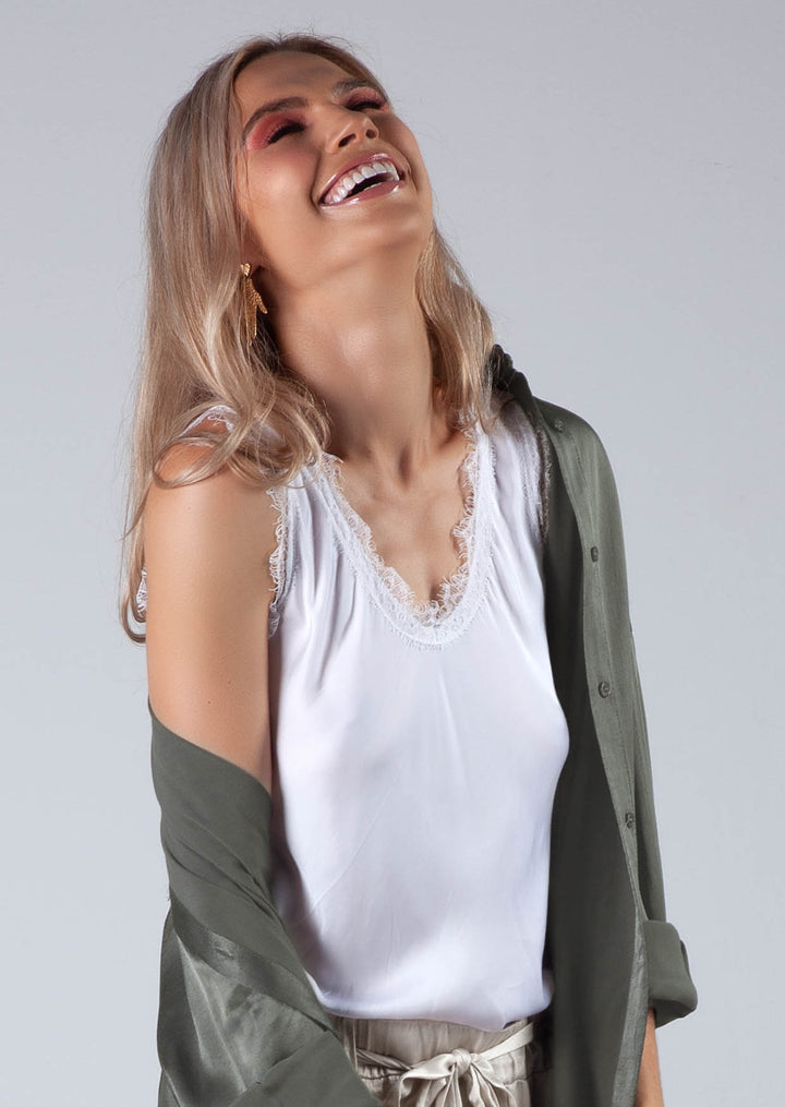 P191287 Juliet Satin Tank Top