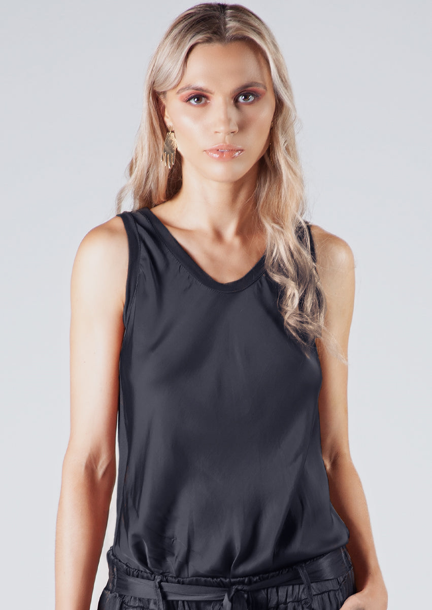 P9989 Elianne Satin Tank Top