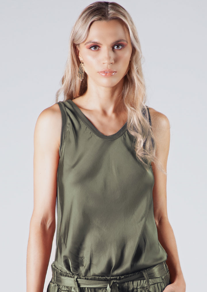 P9989 Elianne Satin Tank Top