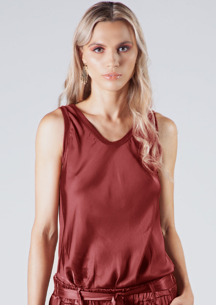 P9989 Elianne Satin Tank Top