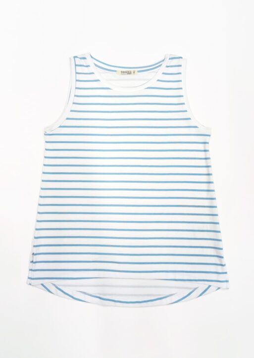 TP-308R Ryan Striped Pima Cotton Tank Top
