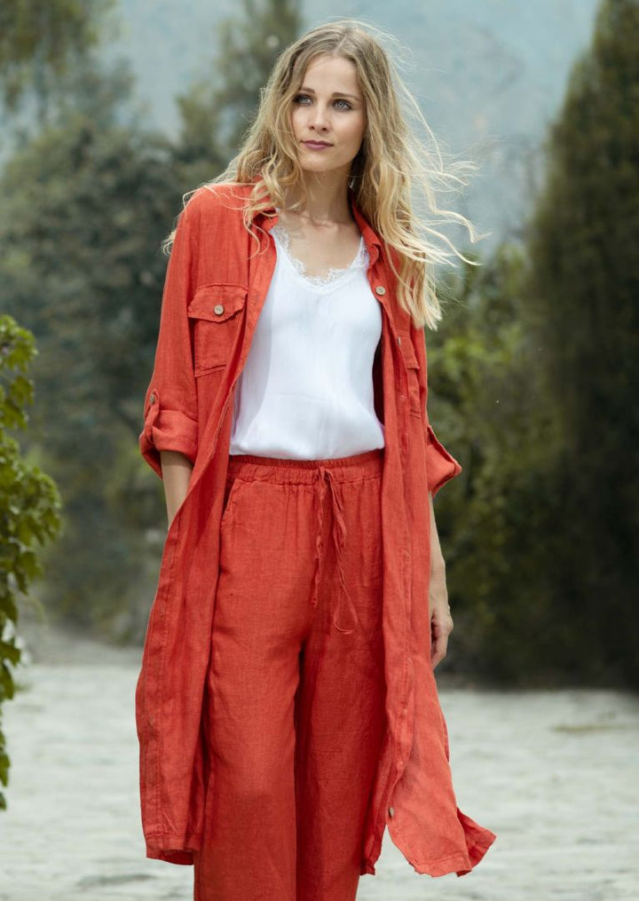 SA2392 Elinor Linen Duster