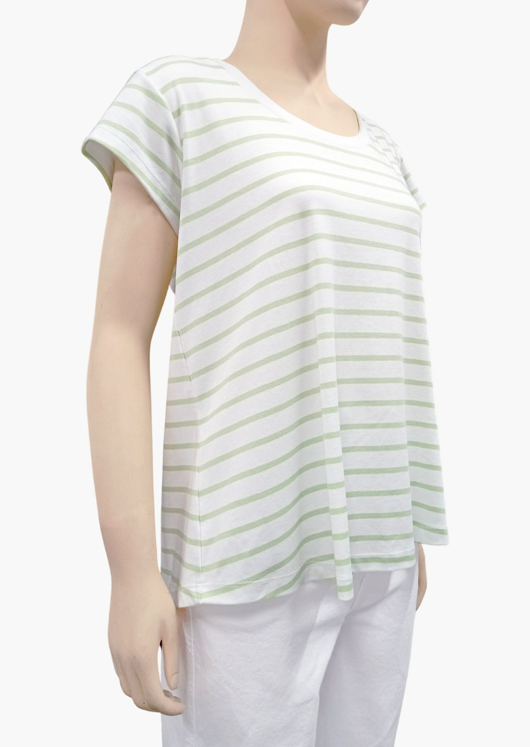 ZF307R Daliane Striped Pima Cotton Top