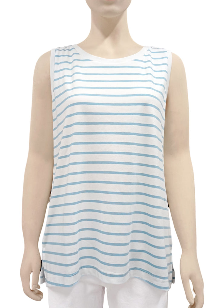 TP-308R Ryan Striped Pima Cotton Tank Top