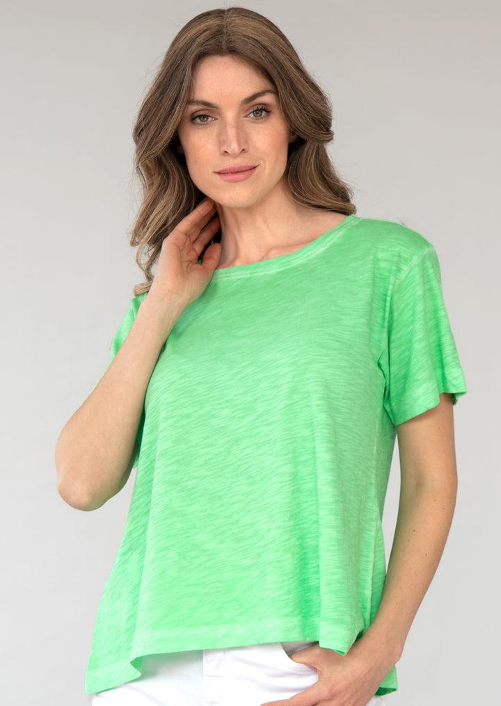 TP-316 Denisse Crew Neck Slub Cotton T-shirt