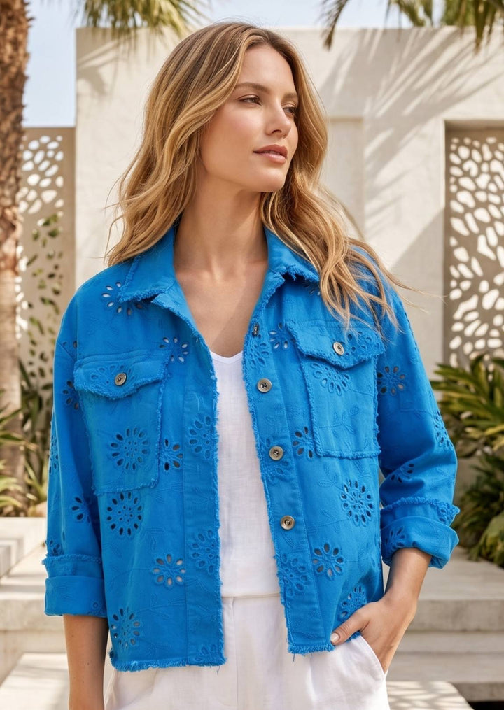 ZFY6209 Isaura Eyelet Cotton Jacket