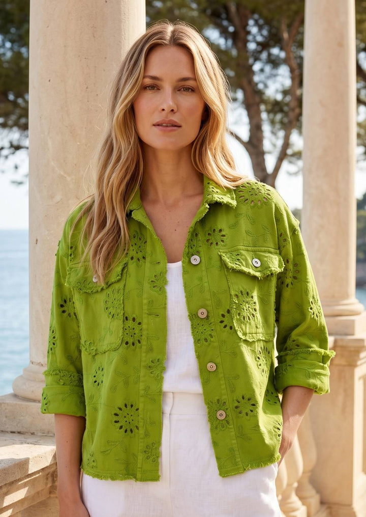 ZFY6209 Isaura Eyelet Cotton Jacket