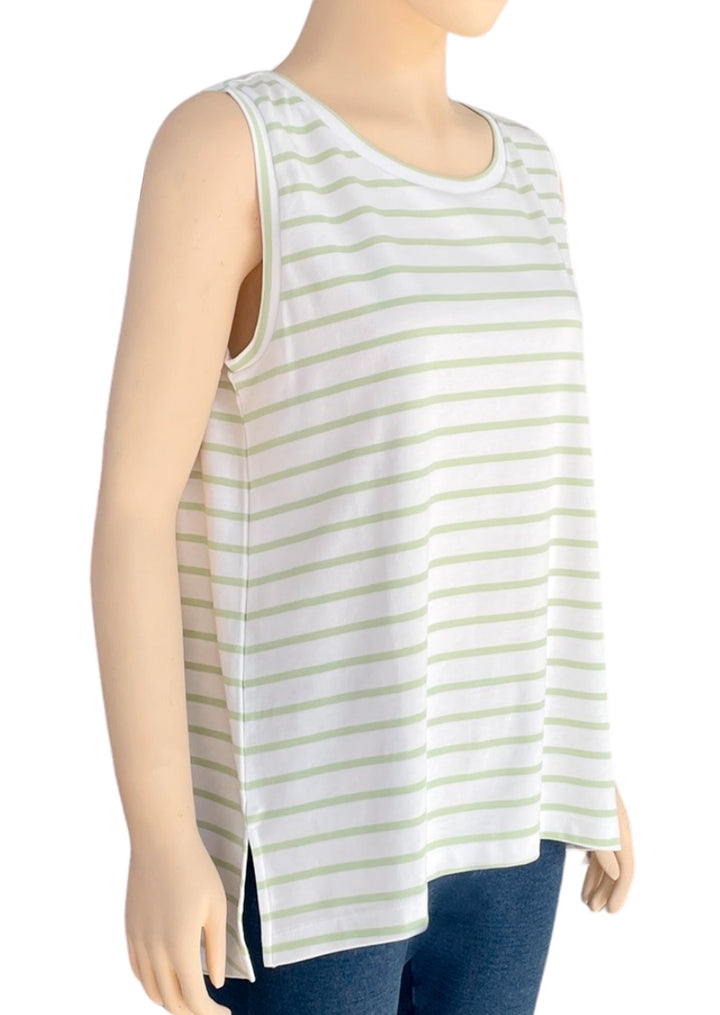 TP-308R Ryan Striped Pima Cotton Tank Top