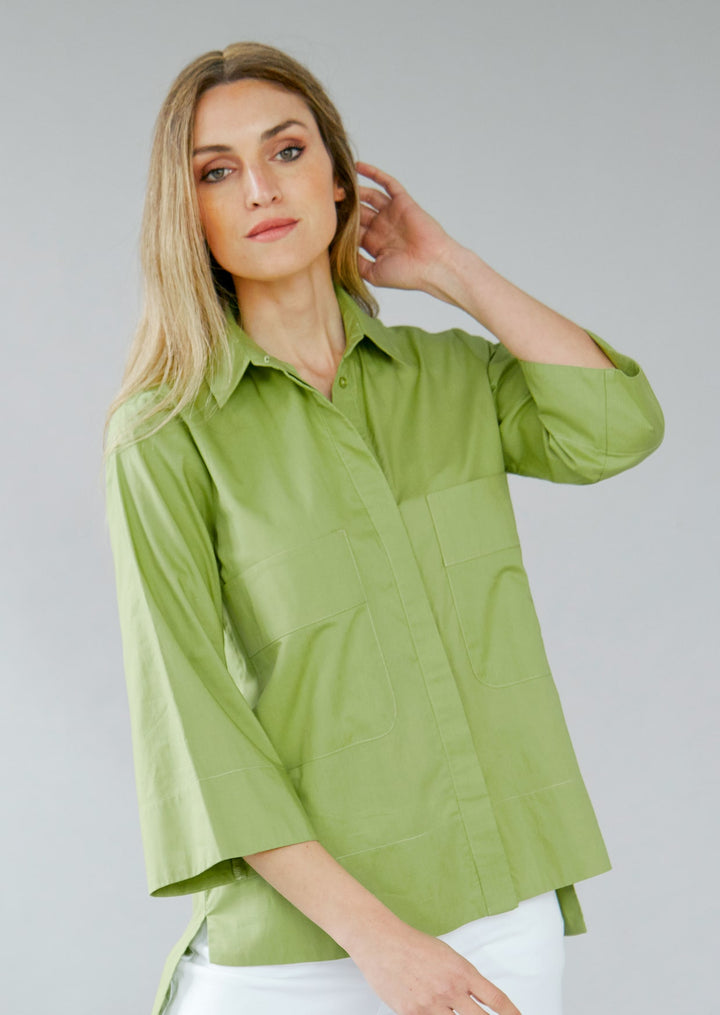 ZNBL005 Christine Pima Cotton Blouse