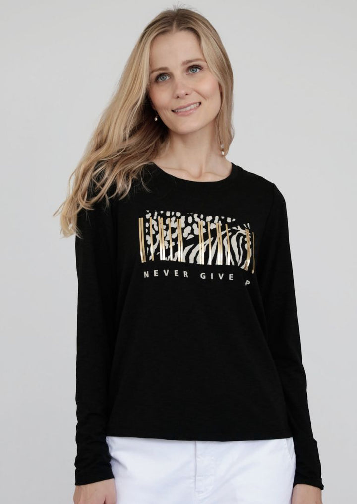 ZF008 Patty Long Sleeve Pima Cotton Top