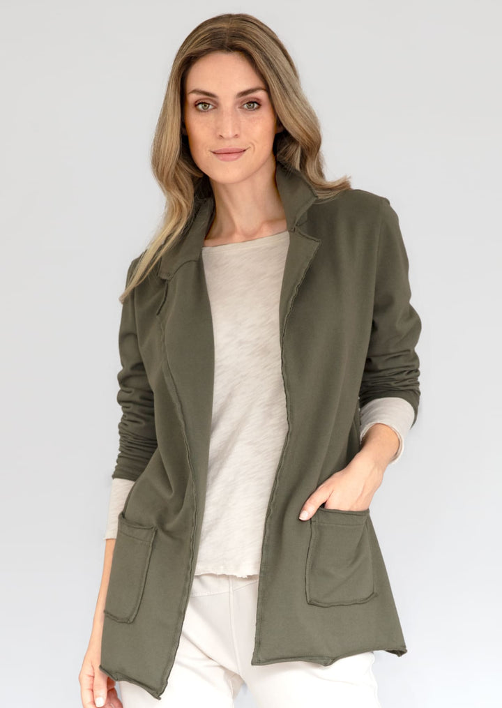 ZF017 Shenka French Terry Cotton Jacket