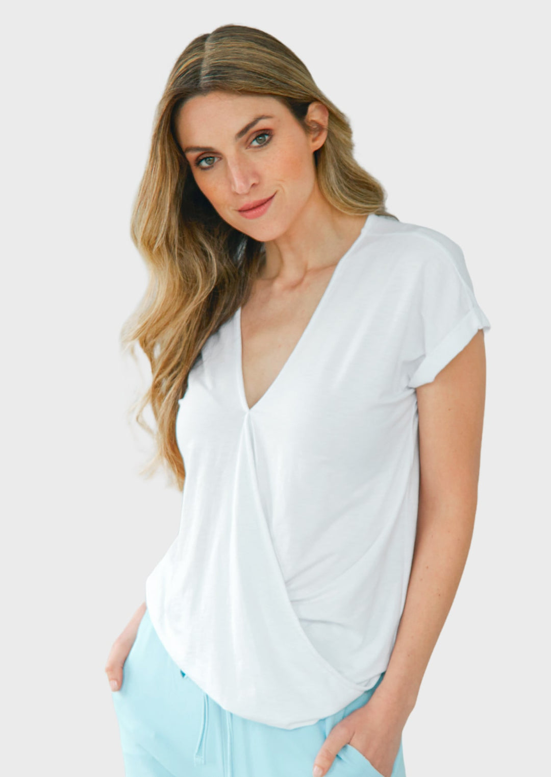 ZF075 Amina Slub Pima Cotton Top