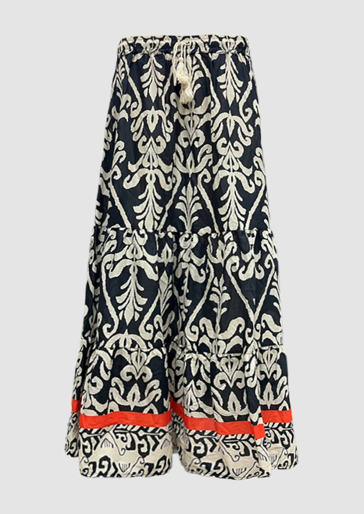 ZF123 Fionna Printed Cotton Skirt
