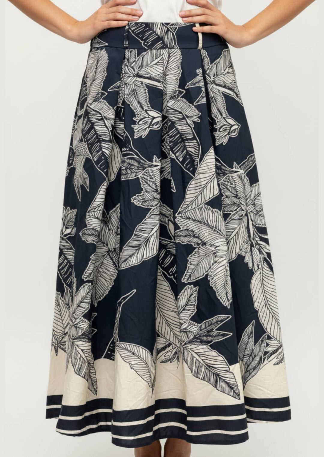 ZF124 Jazmin Printed Cotton Skirt