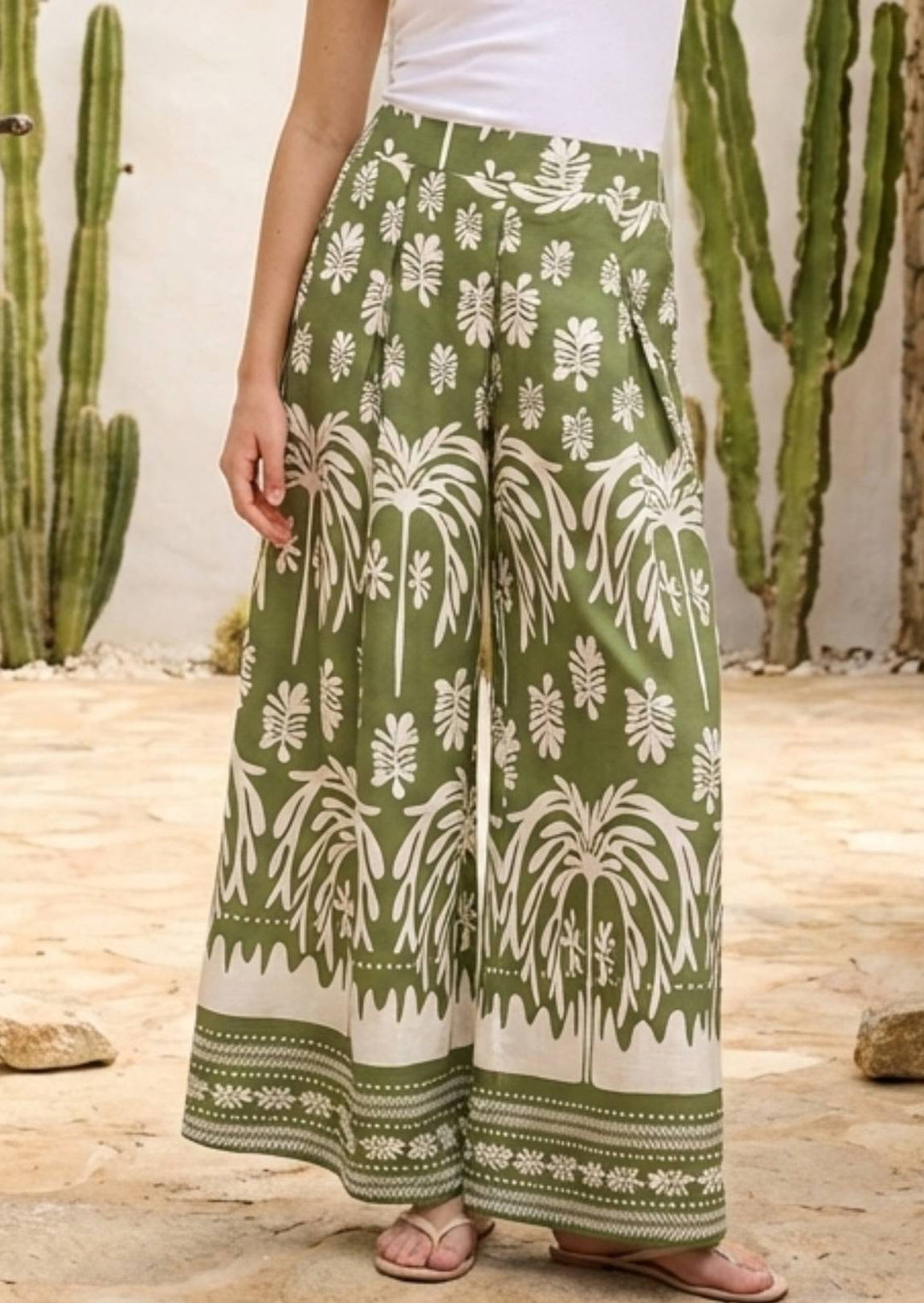 ZF128 Milet Printed Cotton Pants