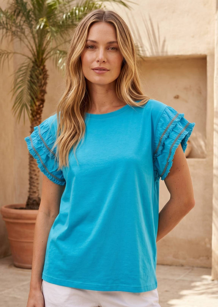 ZF137 Maeve Knit Cotton Tee