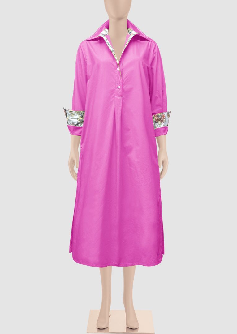 ZF247 Abigail Pima Cotton Shirt Dress