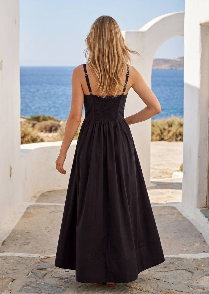 ZF392 Malena Cotton Maxi Dress