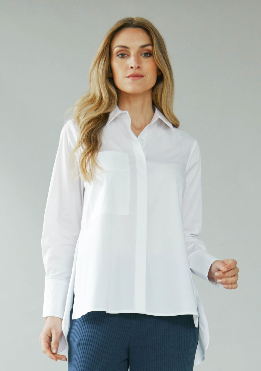 ZNBL002 Patrice Pima Cotton Blouse