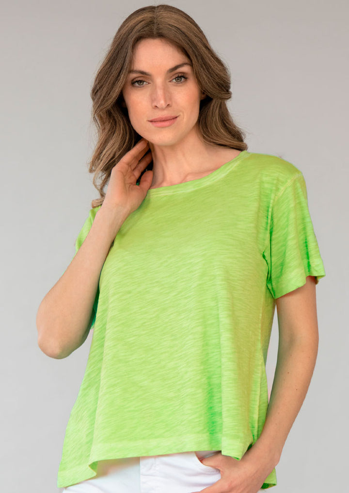 TP-316 Denisse Crew Neck Slub Cotton T-shirt