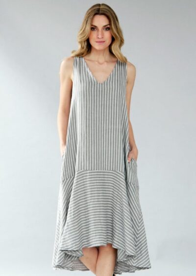 SA1458MST Sabela Linen Dress